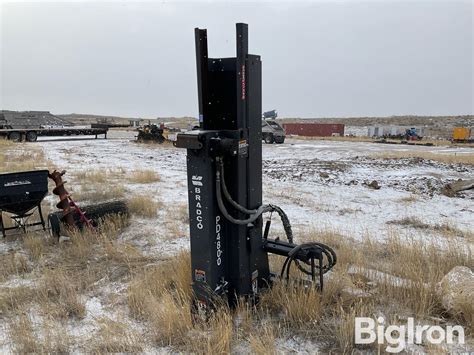 post driver for mini skid steer|bradco pd4800 post driver.